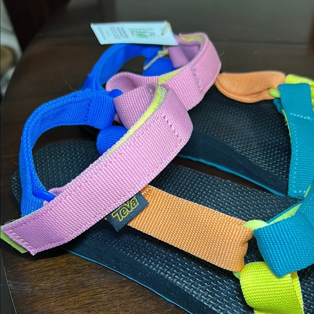 NWT Teva Original Universal Sandal SOLD OUT Multicolor Color Block - Picture 7 of 11